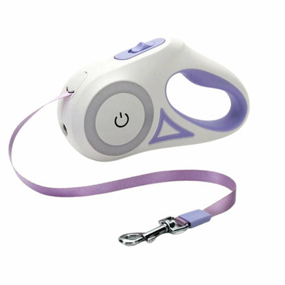 RETRACTABLE LEASH WITH LIGHT