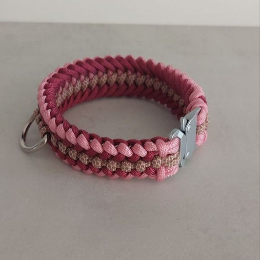 Collare Isa Rosa made in italy artigianale tre taglie disponibili