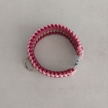 Collare Isa Rosa made in italy artigianale tre taglie disponibili e tre varianti di colore disponibili