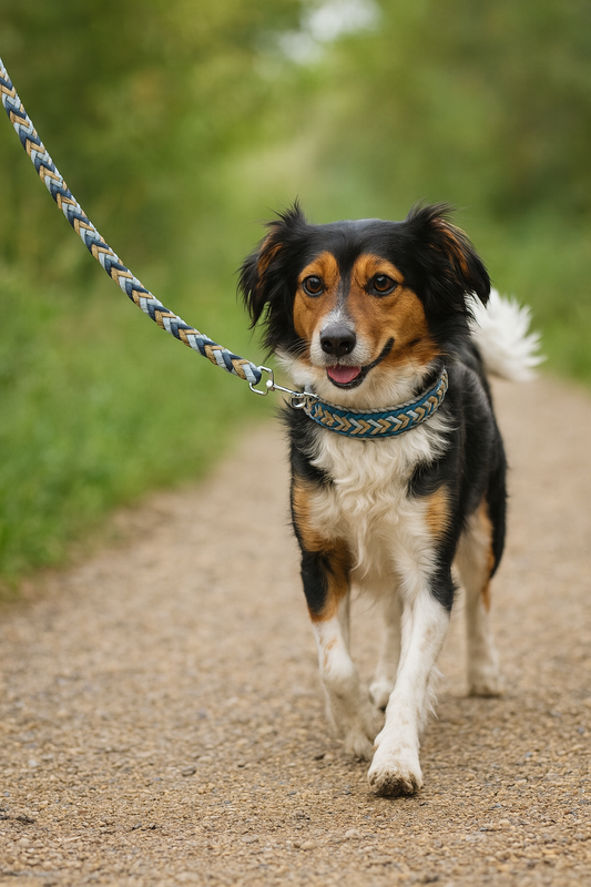 Laisse Étoile de Noël Forêt Enchantée - Chic Noël pour chiens de petite et moyenne taille