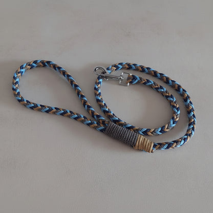 Guinzaglio Bosco Incantato di colore Blu made in Italy artigianale ZekyShop