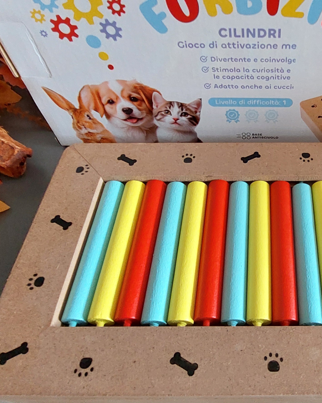 gioco interattivo per cani cilindri livello 1 per cani attivazione mentale per sviluppare le abilità cognitive del tuo pet