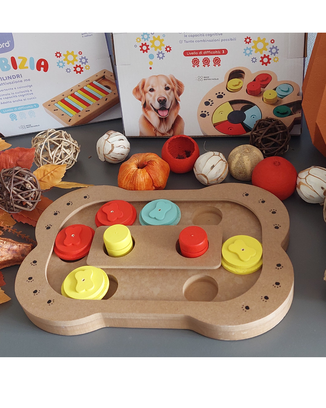 gioco interattivo per cani osso livello 2 per cani più esperti per stimolare la abilità cognitive