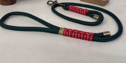 Guinzaglio Bosco Alpino elegante per ogni escursione, misterioso e affascinante, per un look unico. Disponibili altre varianti e colori abbinabili ai collari della linea stella il made in italy di ZekyShop