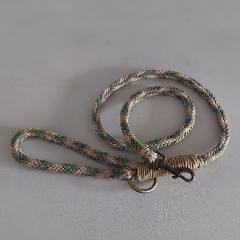 Guinzaglio Bosco Incantato Verde by ZekyShop made in Italy