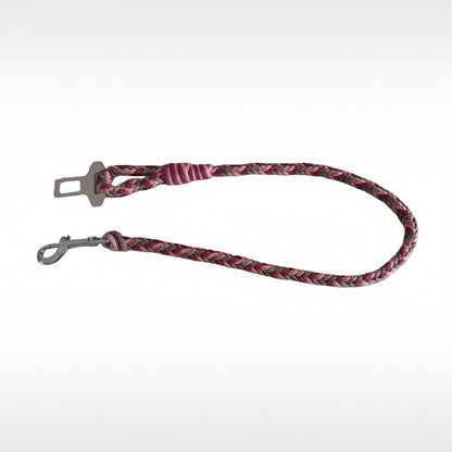 Guinzaglio per auto bosco incantato rosa made in italy artigianale realizzati da ZekyShop