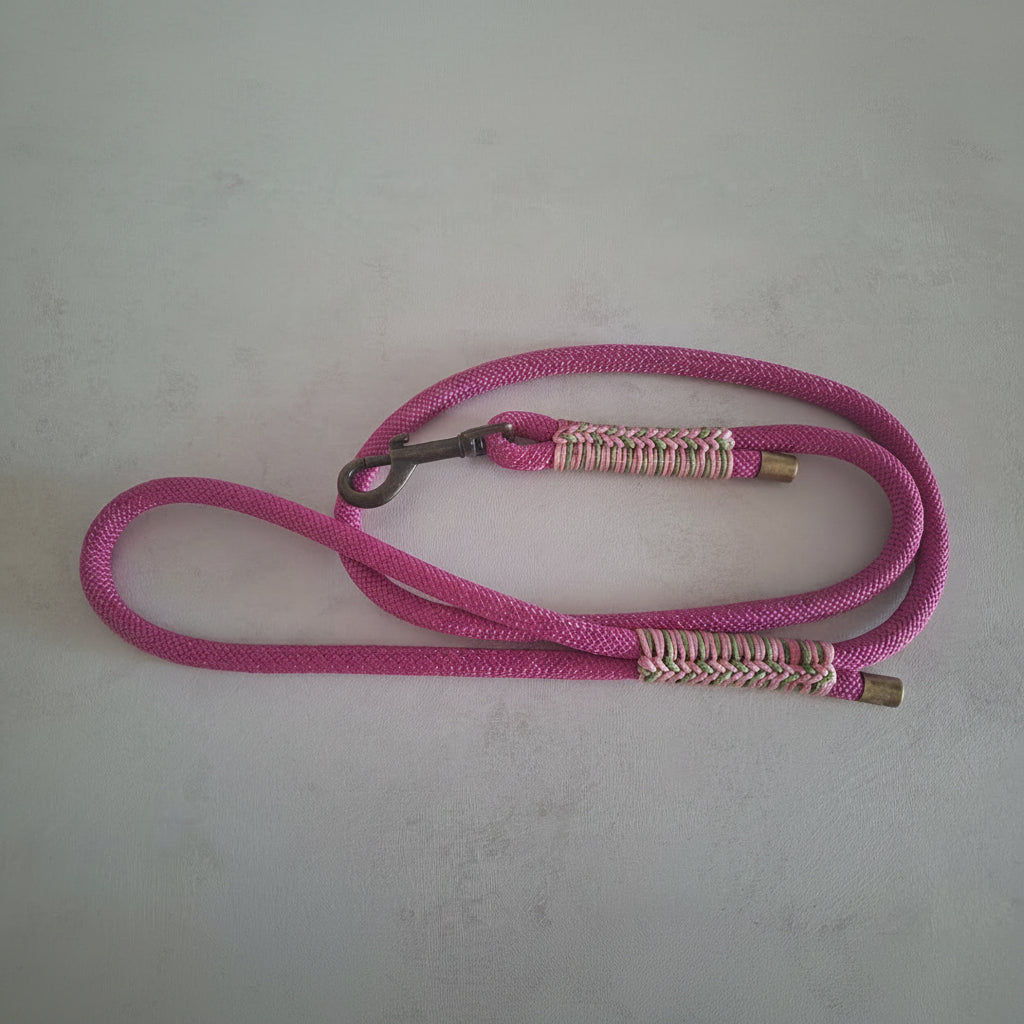 Guinzaglio isa pink prodotto made in italy ZekyShop