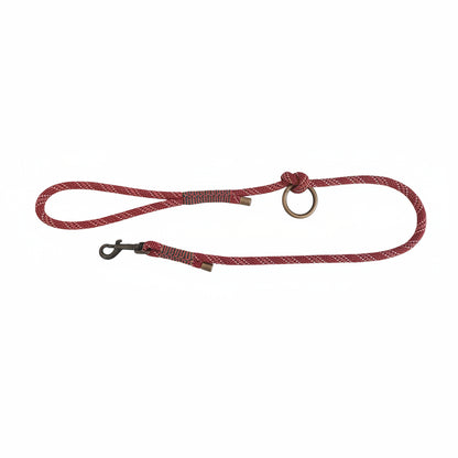 Guinzaglio Rudolph realizzato artigianalmente in italia con accessori in acciaio oro anticato