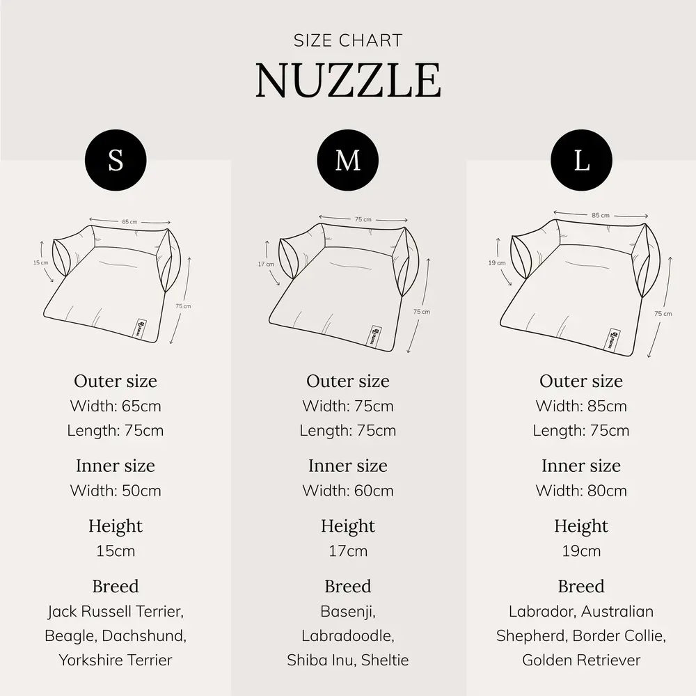 Letto per cani tipo divano District70 Nuzzle misure