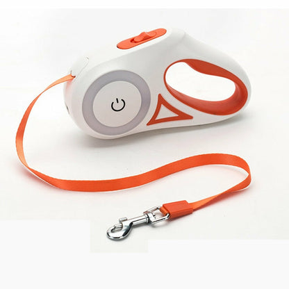 RETRACTABLE LEASH WITH LIGHT