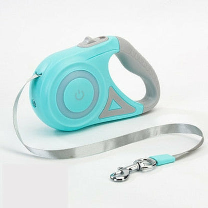 RETRACTABLE LEASH WITH LIGHT