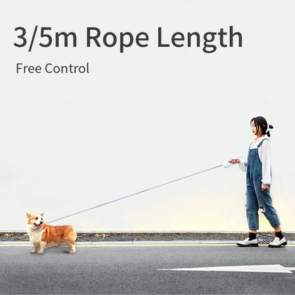RETRACTABLE LEASH WITH LIGHT