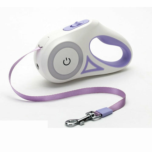 RETRACTABLE LEASH WITH LIGHT