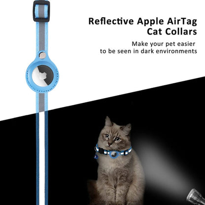 REFLECTIVE COLLAR with Airtag case