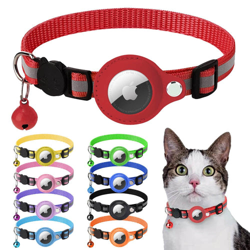 REFLECTIVE COLLAR with Airtag case