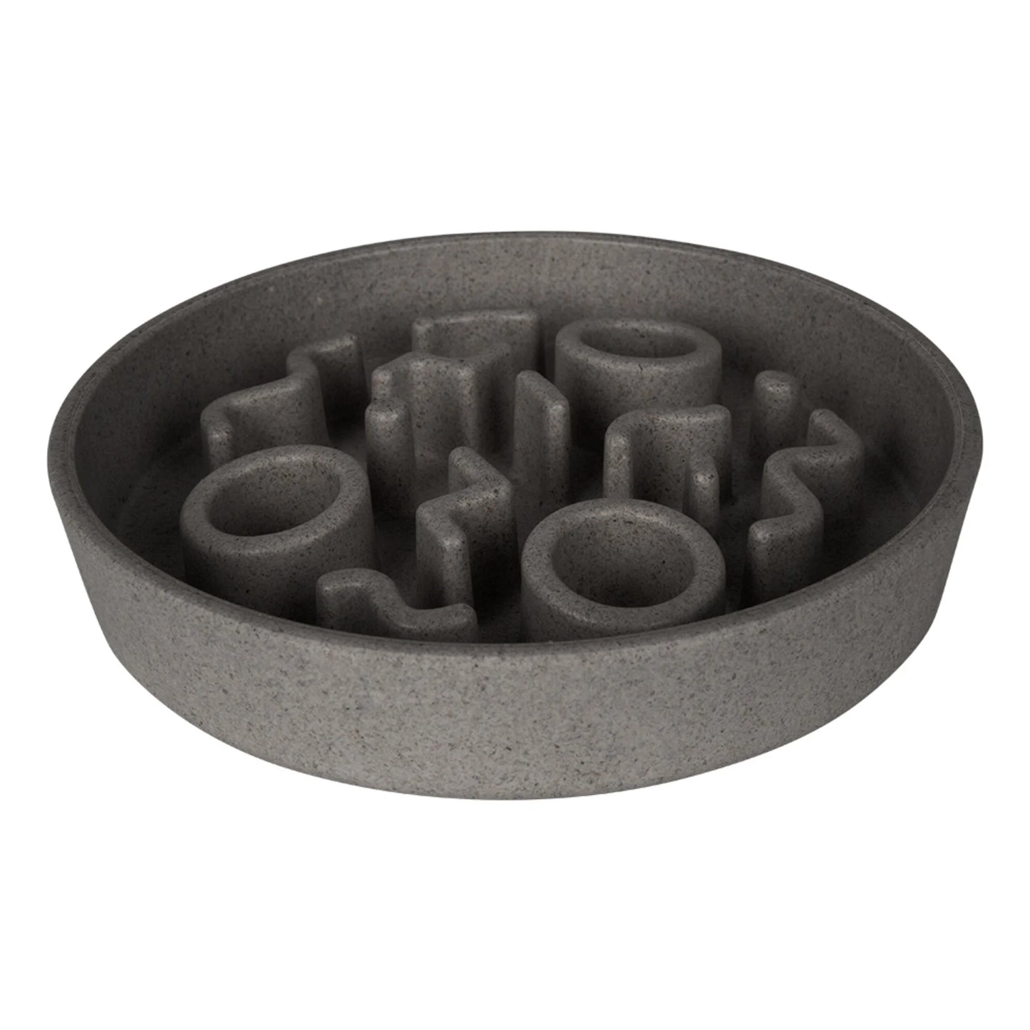 ciotola eco-friendly per cani e gatti taglia piccola di colore grigio per alimentazione lenta- slow feeder