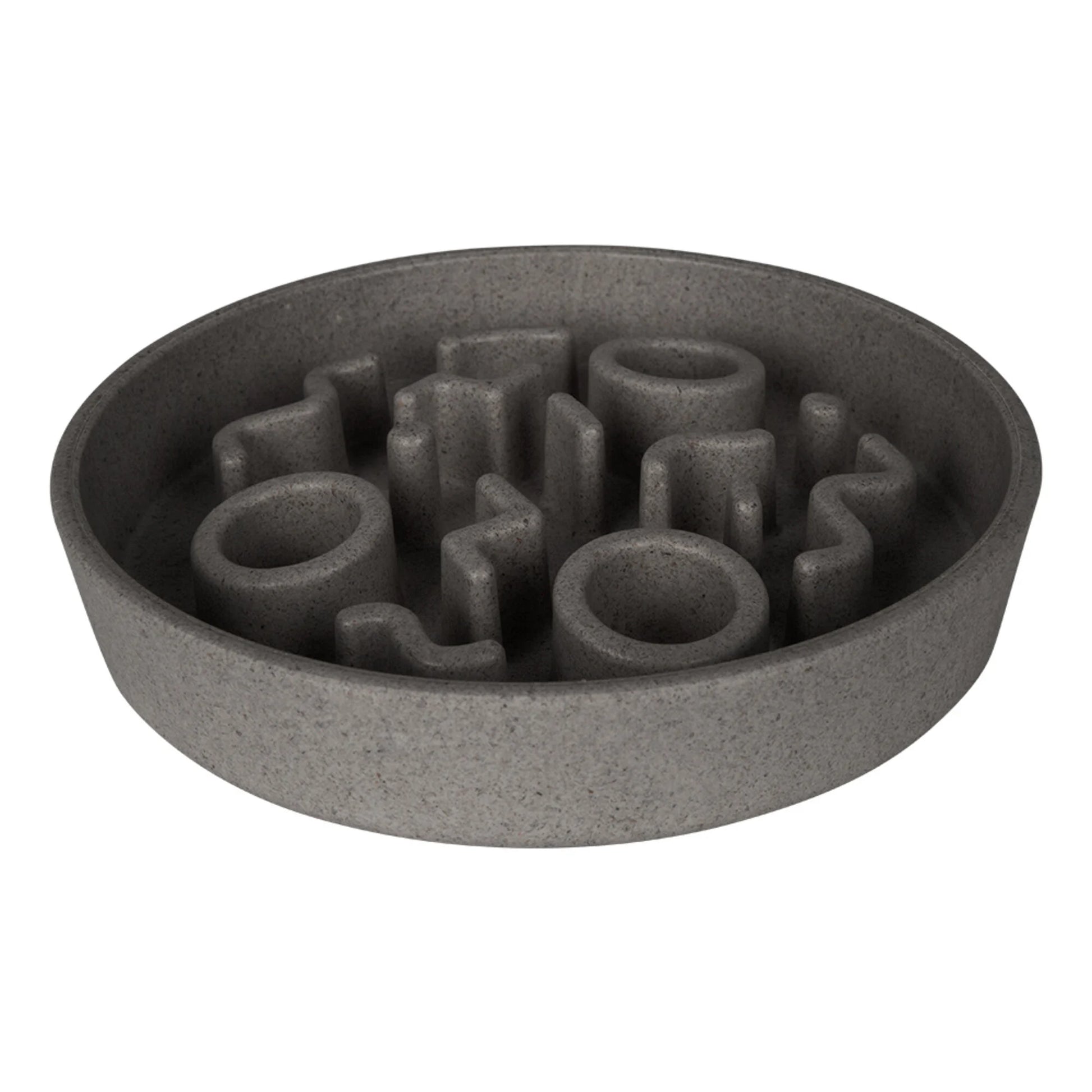 ciotola eco-friendly per cani e gatti taglia piccola di colore grigio per alimentazione lenta- slow feeder