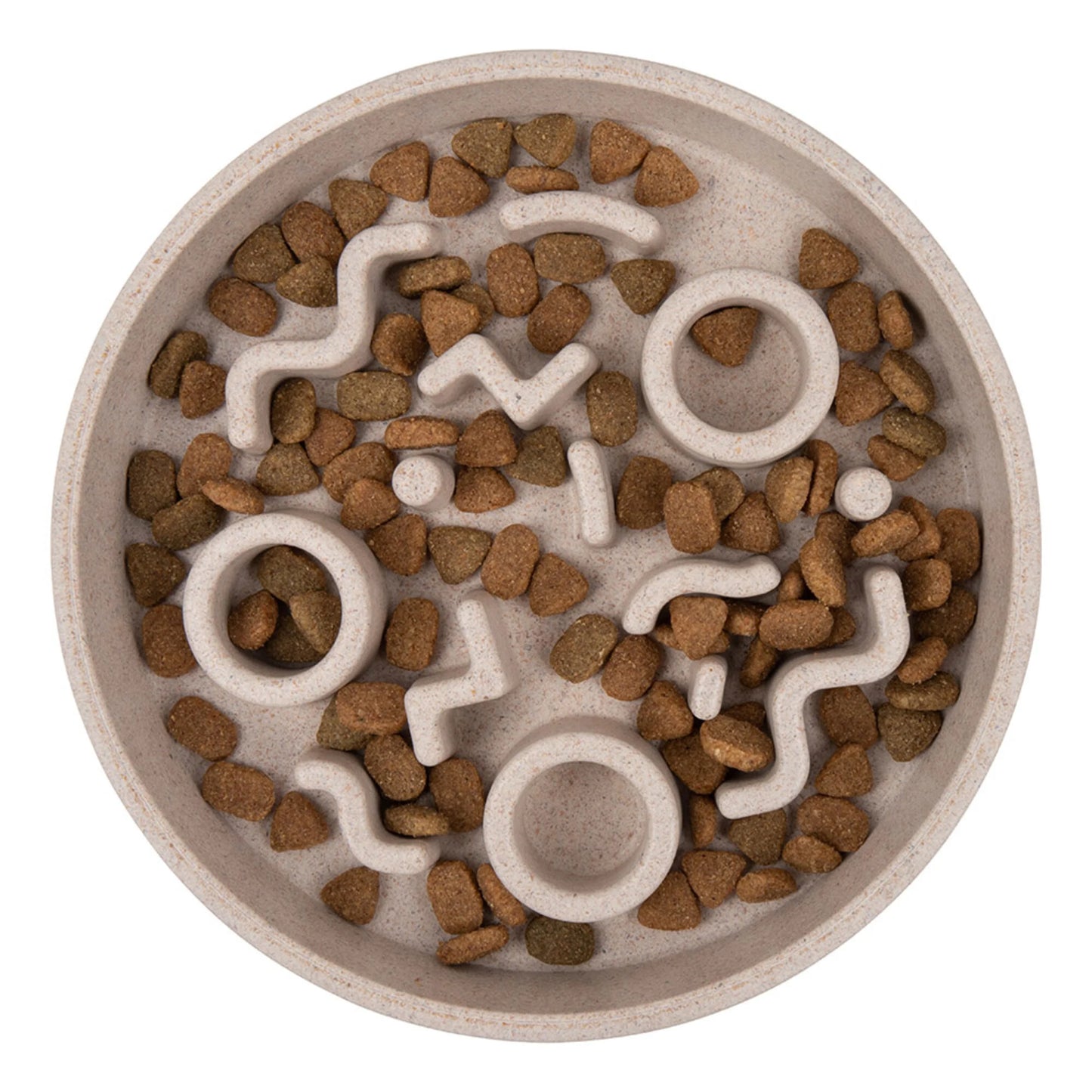 Ciotola bambù alimentazione lenta, pratica e facile da pulire per gatti