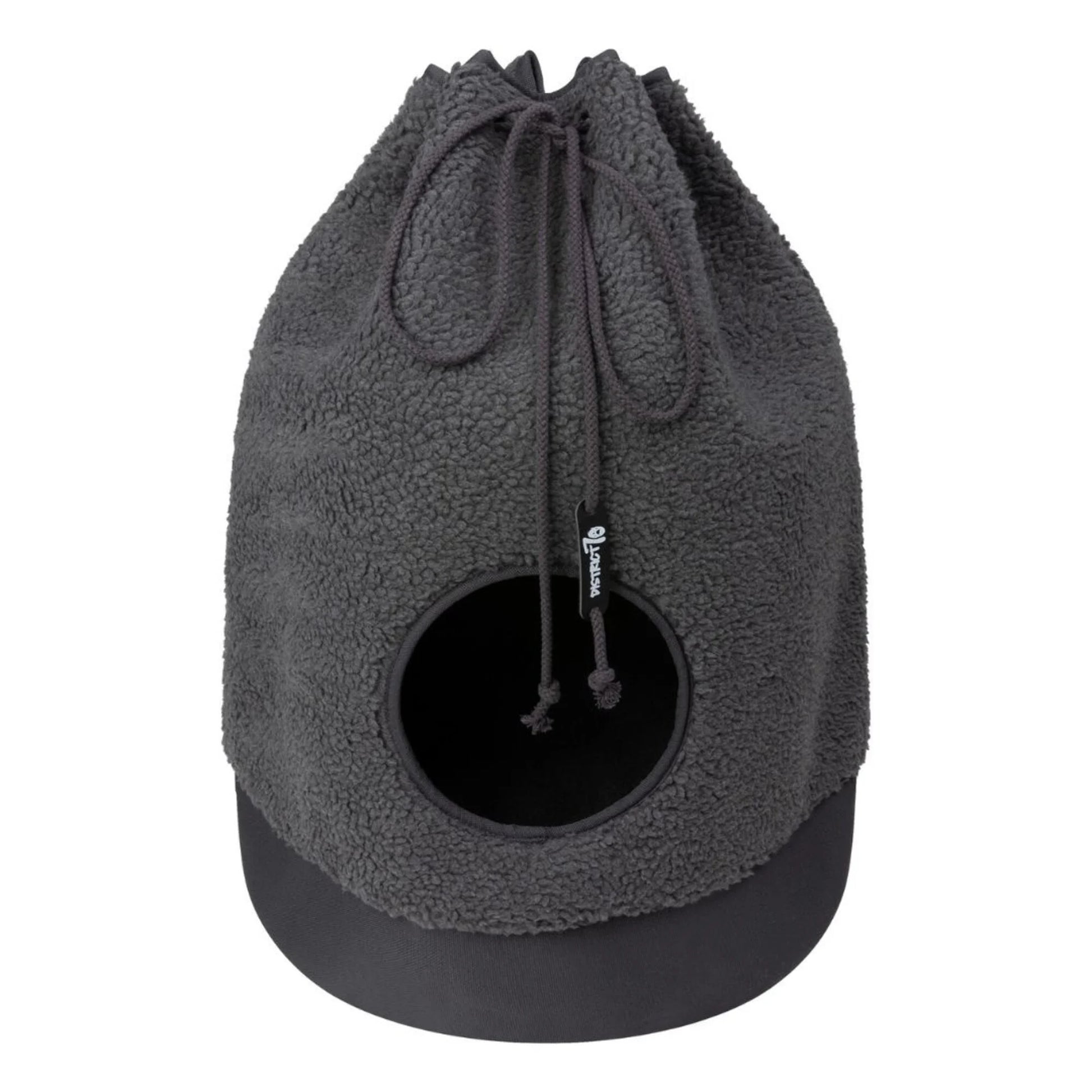 Cuccia sacco Teddy per gatti colore grigio scuro