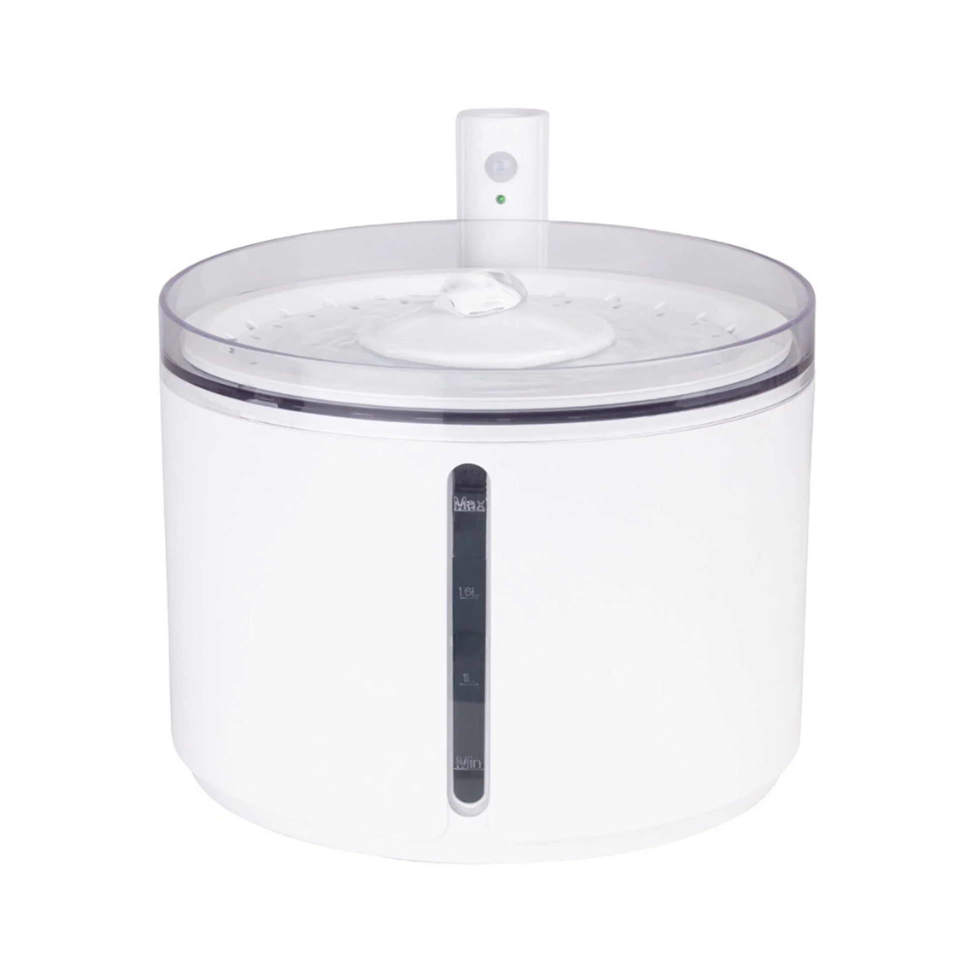 fontana di colore bianco per animali domestici dal design moderno silenziosa e wireless