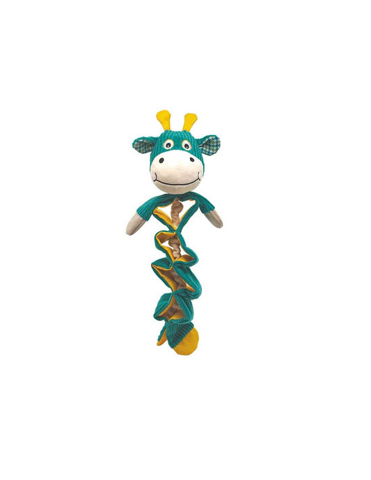 Gioco interattivo Giraffa peluche sensoriale con crunchy Wildplay per cani