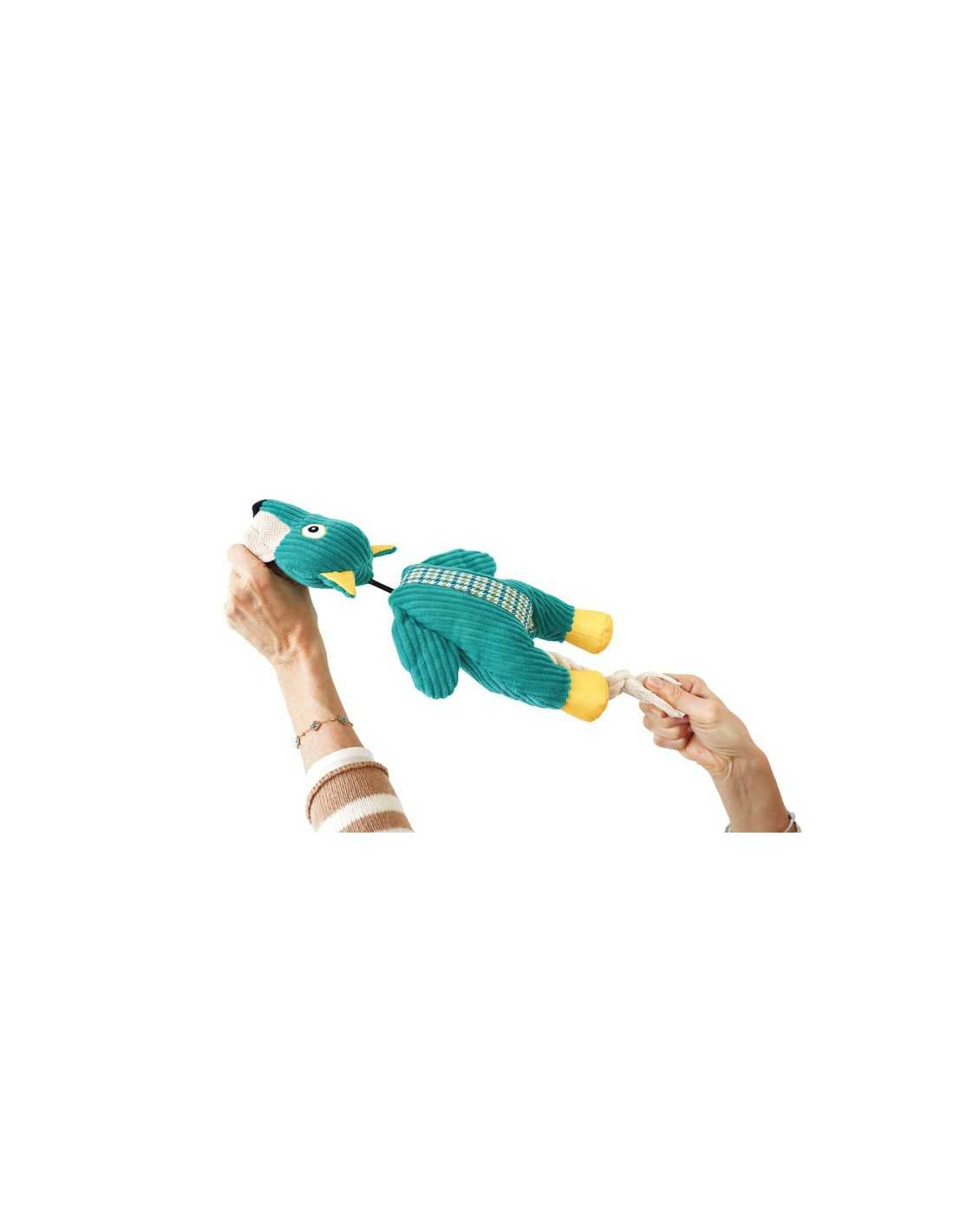 Gioco interattivo Volpe Wildplay con molla rimbalzo peluche sensoriale con squeaker