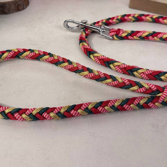 guinzaglio bosco incantato made in italy artigianale disponibile in vari colori per passeggiate con i nostri amici a quattro zampe