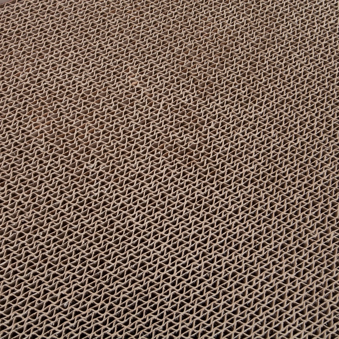 dettaglio del cartone ondulato utilizzato per la realizzazione del tiragraffi mixtape