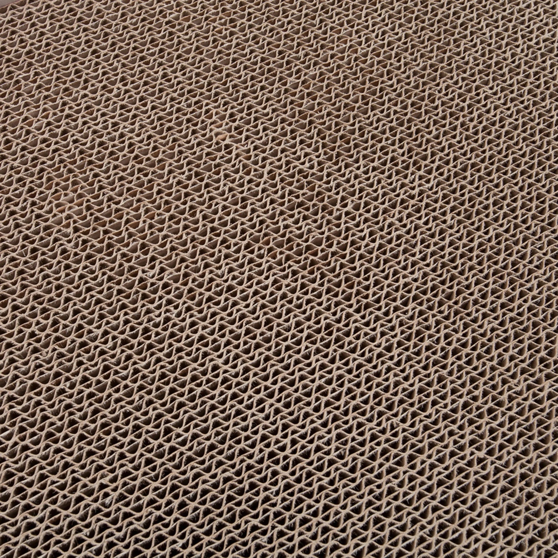 dettaglio del cartone ondulato utilizzato per la realizzazione del tiragraffi mixtape