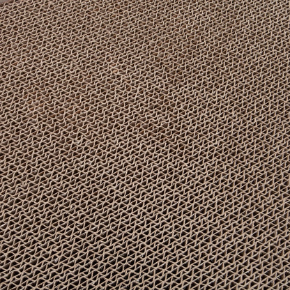 dettaglio del cartone ondulato utilizzato per la realizzazione del tiragraffi mixtape