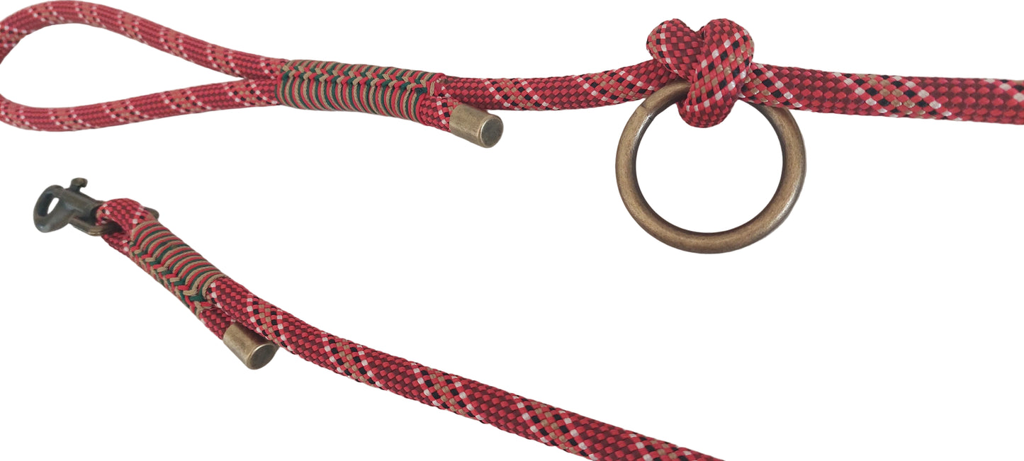 Laisse Rudolph Étoile de Noël - Chic Noël pour chiens de petite et moyenne taille