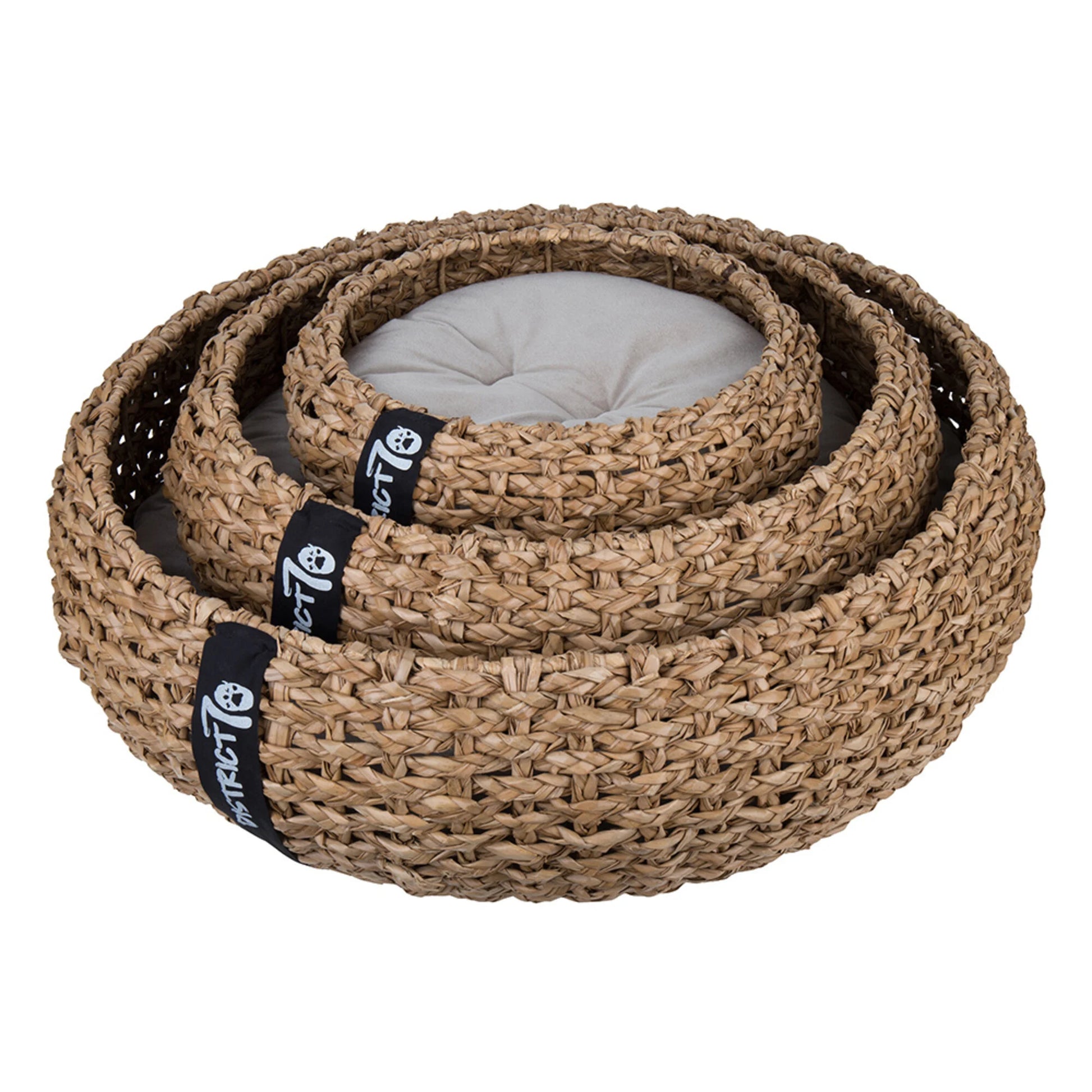 set cucce in vimini disponibile in tre taglie