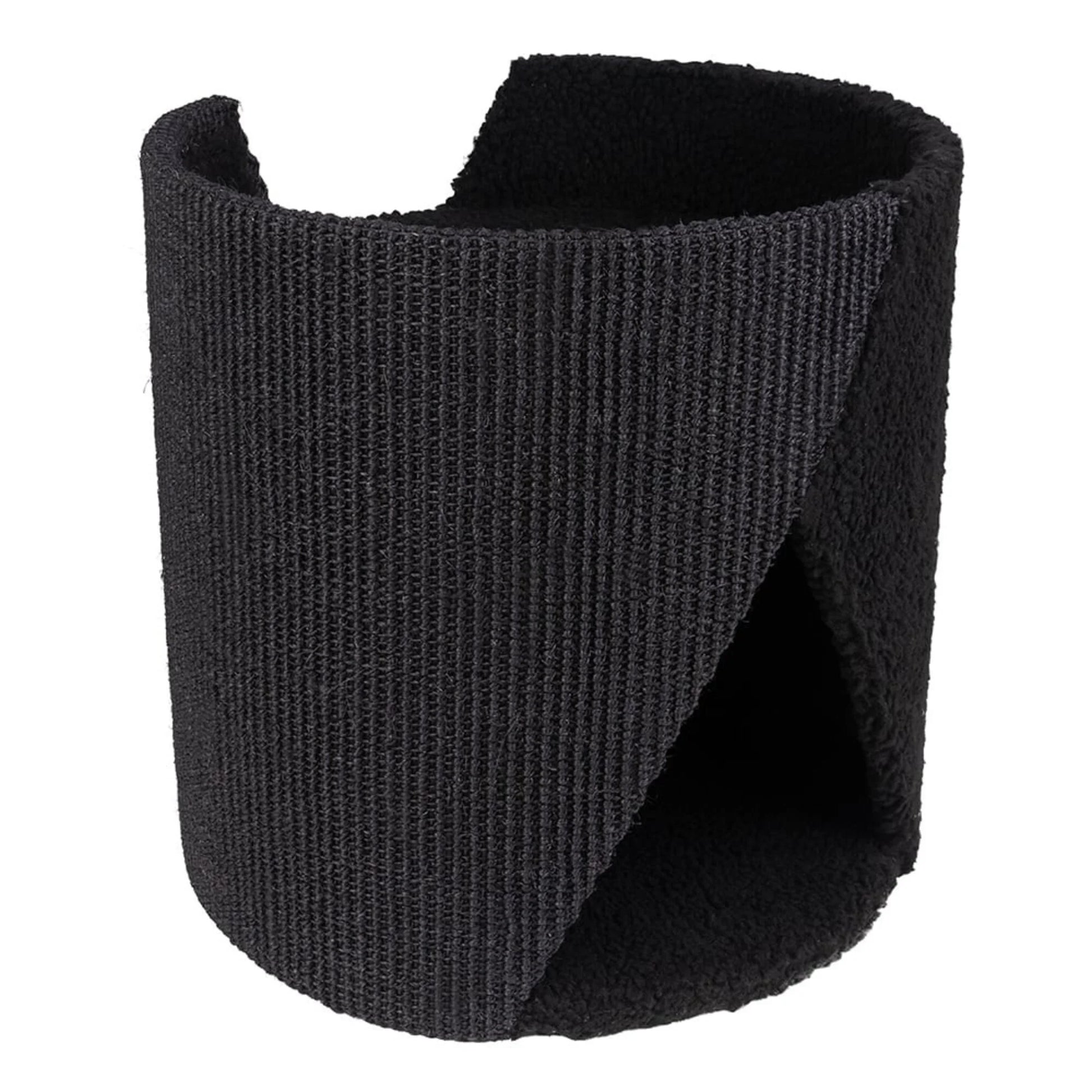 Tiragraffi doppio piano ideale per due gatti zona relax Romeo e Giulietta in tessuto resistente e naturale colore nero