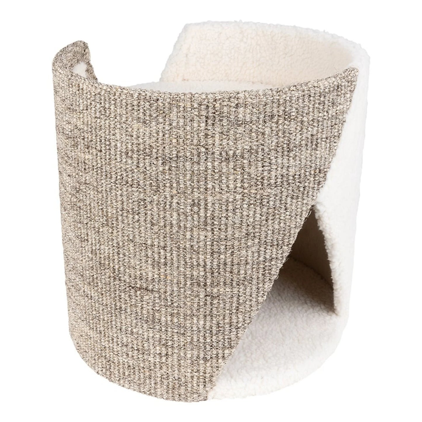 Tiragraffi doppio piano Romeo e Giulietta ideale per due gatti colore bianco