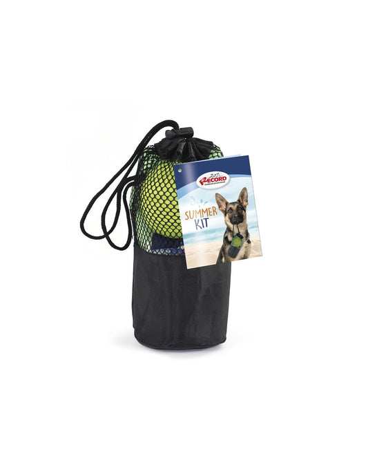 travel kit per cani con pallina asciugamano ciotola