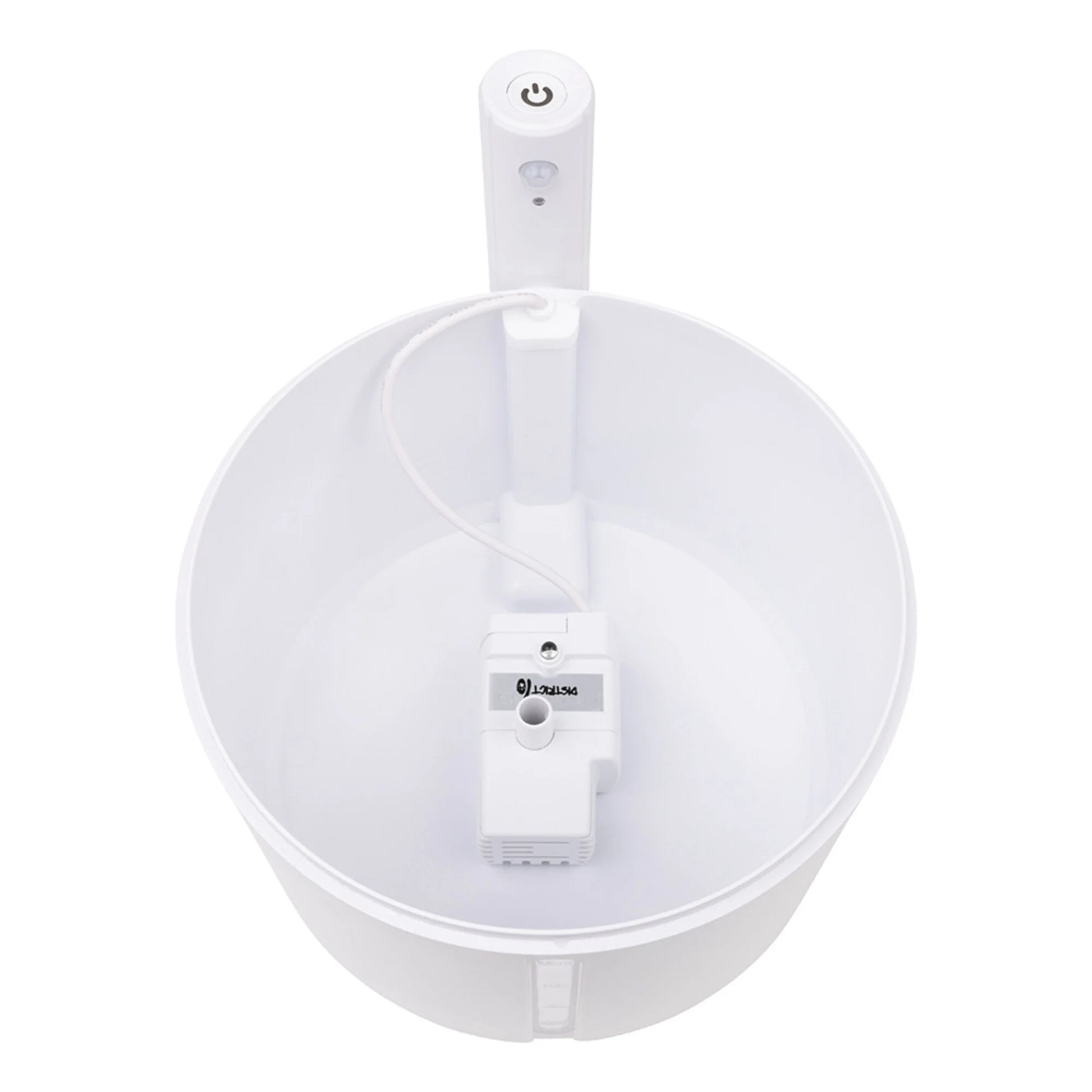 fontana senza fili bianca vista dall'alto aperta